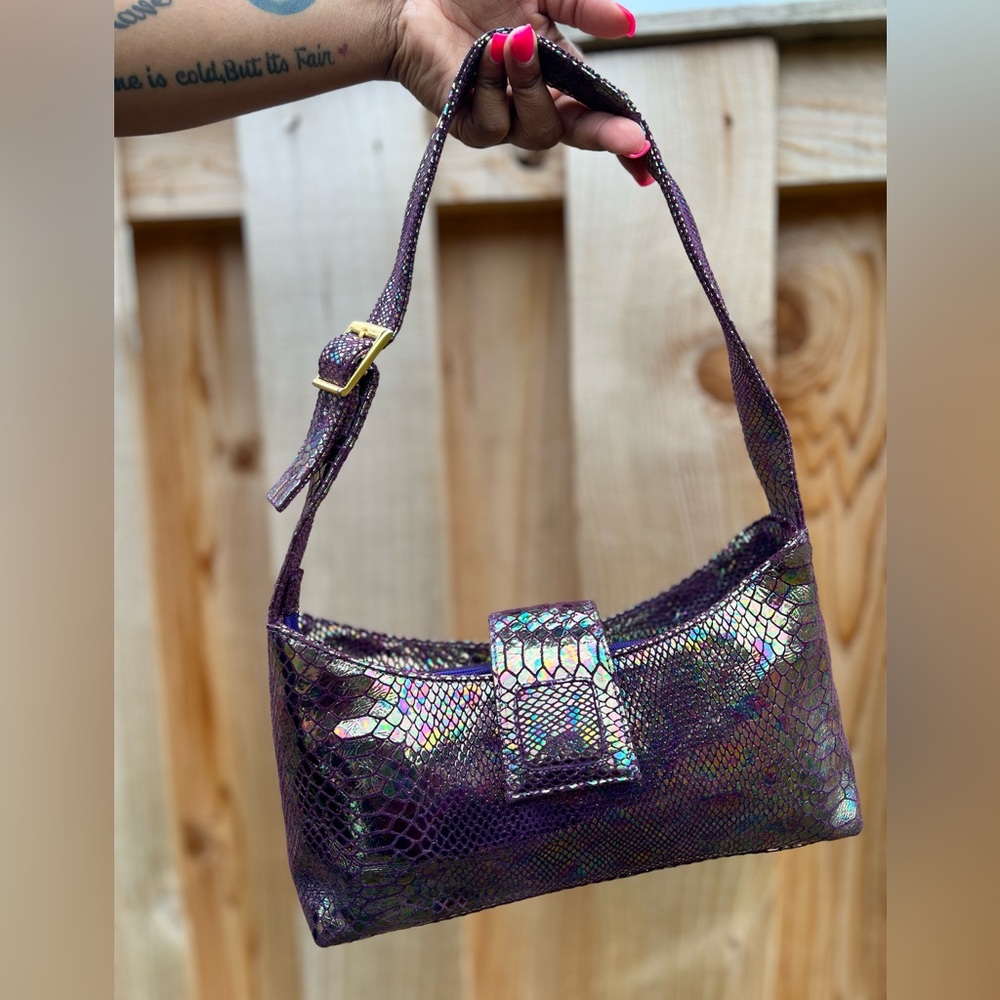 Iridescent Y2K shoulder bag